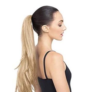 Blonde ponytail extension